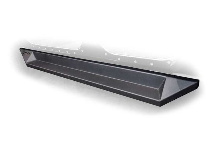 07-18 Jeep Wrangler JK Plated Steel Rock Slider Steps - Matte Black (4 Door Only) DV8 Offroad in the group Select car model / Jeep / Wrangler JK 2007-2018 / Styling at DDESIGN Scandinavia AB (dveSRSOTB-10)