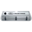 Ford Mustang Valve Covers - Polished/Black Ford Racing