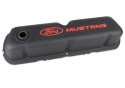 Ford Mustang Valve Covers - Black Crinkle Ford Racing