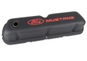 Ford Mustang Valve Covers - Black Crinkle Ford Racing