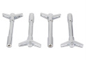 Valve Cover Hold Down Wing Nuts - Chrome Ford Racing