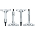 Valve Cover Hold Down Wing Nuts - Chrome Ford Racing