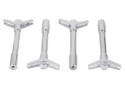 Valve Cover Hold Down Wing Nuts - Chrome Ford Racing
