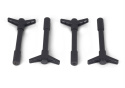 Valve Cover Hold Down Wing Nuts - Black Crinkle Ford Racing