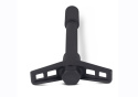 Valve Cover Hold Down Wing Nuts - Black Crinkle Ford Racing