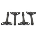 Valve Cover Hold Down Wing Nuts - Black Crinkle Ford Racing