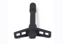 Valve Cover Hold Down Wing Nuts - Black Crinkle Ford Racing