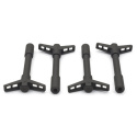 Valve Cover Hold Down Wing Nuts - Black Crinkle Ford Racing