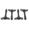 Valve Cover Hold Down Wing Nuts - Black Crinkle Ford Racing