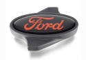 Ford Oval Air Cleaner Nut - Black/Red Ford Racing