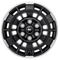2021-2025 Bronco 17X8.5 Matte Black Machined Wheel Ford Racing
