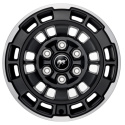 2021-2025 Bronco 17X8.5 Matte Black Machined Wheel Ford Racing