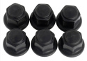 M12 X 1.5 Black Lug Nut Kit (6Pcs) Ford Racing
