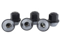 M12 X 1.5 Black Lug Nut Kit (6Pcs) Ford Racing