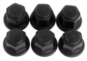 M12 X 1.5 Black Lug Nut Kit (6Pcs) Ford Racing