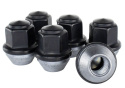 M12 X 1.5 Black Lug Nut Kit (6Pcs) Ford Racing