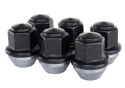 M12 X 1.5 Black Lug Nut Kit (6Pcs) Ford Racing