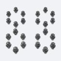 M12 X 1.5 Black Lug Nut Kit (24 Pcs) Ford Racing