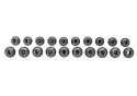 M12 X 1.5 Black Lug Nut Vehicle Kit Of 20 Ford Racing