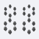 M14 X 1.5 Black Lug Nut Kit (24 Pcs) Ford Racing