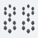 M14 X 1.5 Black Lug Nut Kit (24 Pcs) Ford Racing