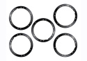 2021-25 Bronco Beadlock Trim Ring Kit - Black Ford Racing