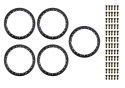 2021-25 Bronco Beadlock Trim Ring Kit -Gray Ford Racing