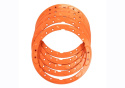 2021-25 Bronco Beadlock Trim Ring Kit- Orange Ford Racing