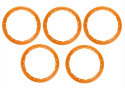 2021-25 Bronco Beadlock Trim Ring Kit- Orange Ford Racing