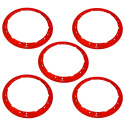 2021-25 Bronco Beadlock Trim Ring Kit - Red Ford Racing