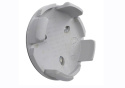 Ford Car Black And Chrome Wheel Center Cap Kit-Sat Ford Racing
