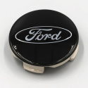Black And Chrome Ford Truck Center Cap Kit Ford Racing