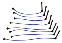 Ignition Wire Set 4.6L 4V Blue Ford Racing
