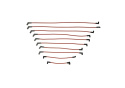 9Mm Ignition Wire Set Red Ford Racing