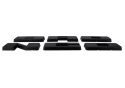 2021-25 Bronco Grille Lettering Overlay Kit - Blac Ford Racing