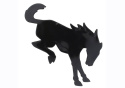 2021-25 Bronco Rear Emblem - Black Ford Racing