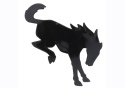 2021-25 Bronco Rear Emblem - Black Ford Racing