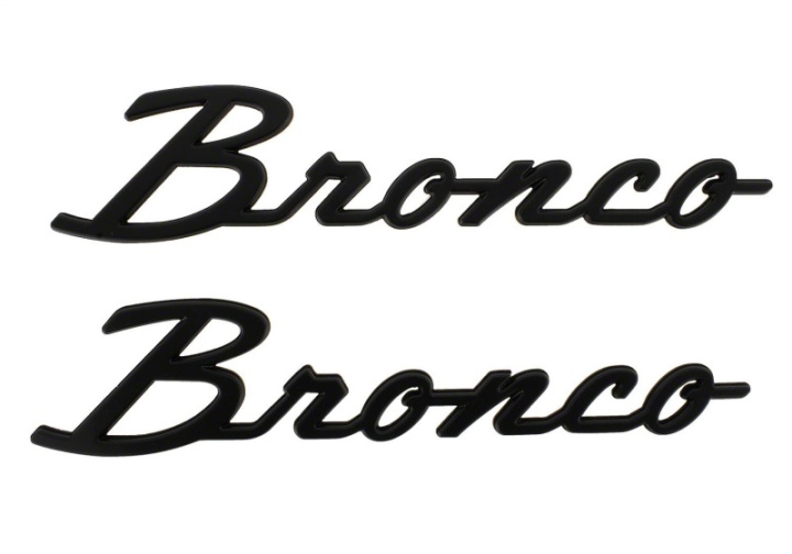 2021-25 Bronco Script Badge Kit - Matte Black Ford Racing in the group Select car model / Ford at DDESIGN Scandinavia AB (frpM-1447-BSMB)