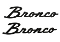 2021-25 Bronco Script Badge Kit - Matte Black Ford Racing