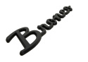 2021-25 Bronco Script Badge Kit - Matte Black Ford Racing