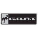Bronco/Bronco Sport G.O.A.T. Badge - Black/Chrome Ford Racing