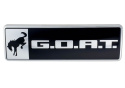 Bronco/Bronco Sport G.O.A.T. Badge - Black/Chrome Ford Racing