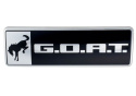Bronco/Bronco Sport G.O.A.T. Badge - Black/Chrome Ford Racing