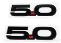 2015-23 Mustang 5.0L Fender Emblem Black Ford Racing