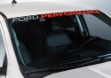 Fp Ranger Windshield Banner - Wht/Red Ford Racing