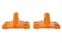 2021-25 Bronco Tow Hooks-Pair-Orange Ford Racing