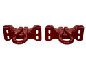 2017-24 Super Duty Tow Hooks-Pair-Red Ford Racing