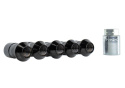 M14 X 1.5 Black Security Lug Nut Kit Of 5 Ford Racing