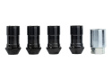 M14X1.5 Black Security Lug Nut Kit Of 4 Ford Racing
