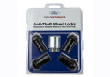 M14X1.5 Black Security Lug Nut Kit Of 4 Ford Racing